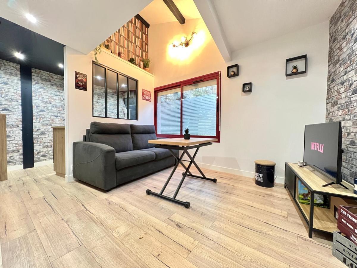 普瓦捷Le Loft ~ A 4 Min De La Gare, Fibre + Parking Prive别墅 外观 照片